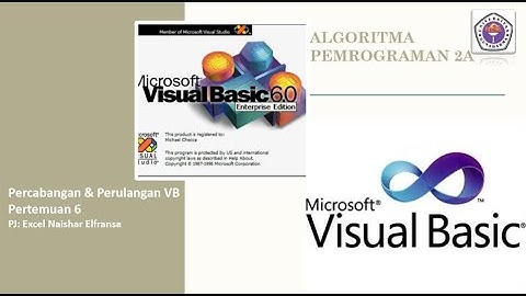 Percabangan dan Perulangan pada Visual Basic