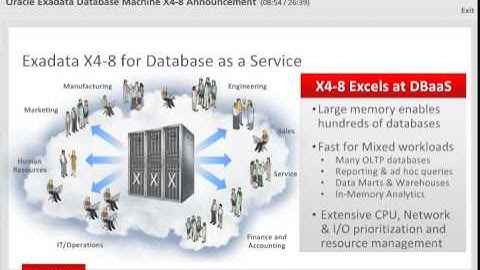 Oracle Exadata Database machine X4-8 Announcement