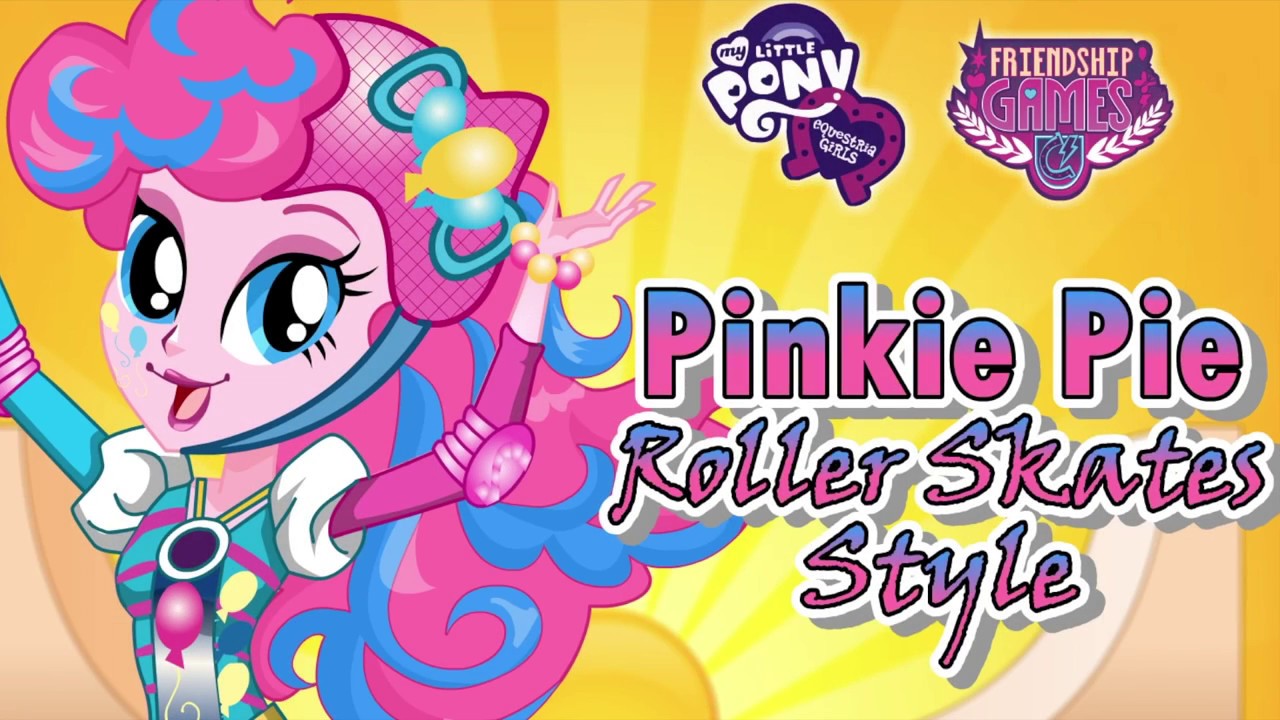 My Little Pony Equestria Girls Friendship Games Pinkie Pie Roller Skates  Style Dress Up Game - YouTube
