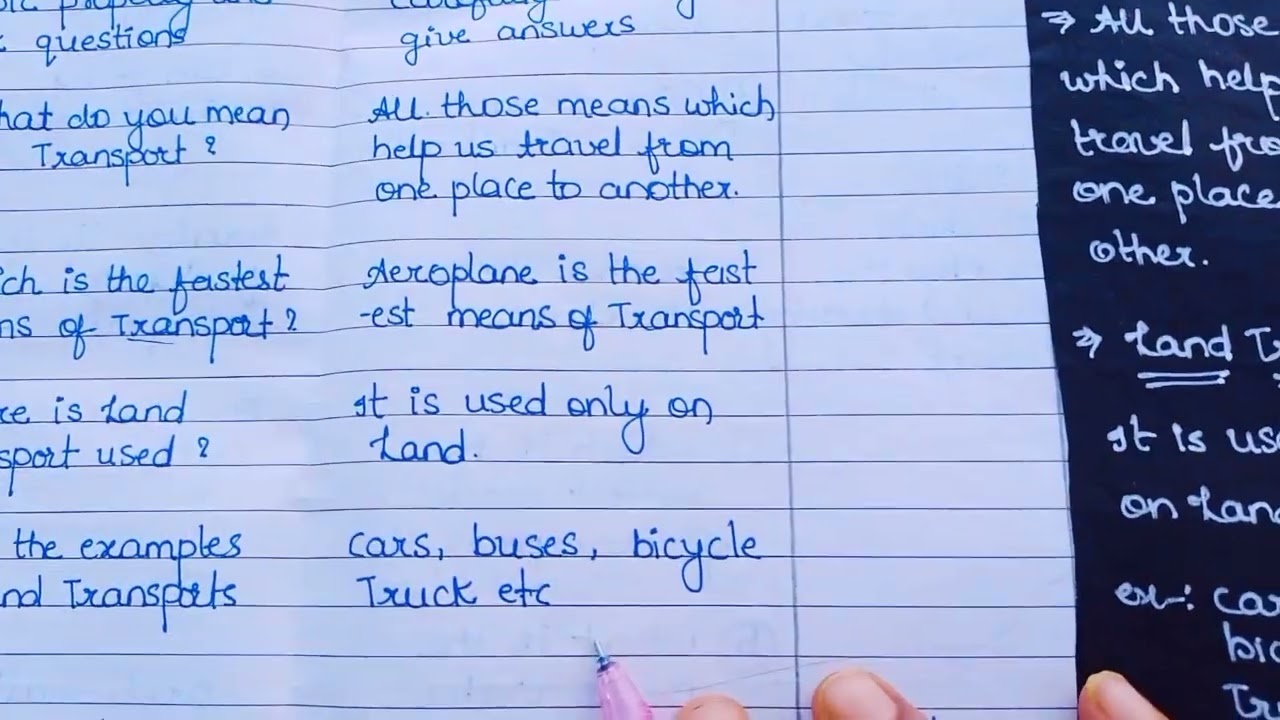 evs lesson plan / science lesson plan / means of transport