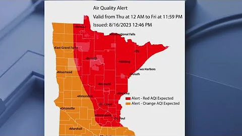 Minnesota air quality alert Thursday-Friday