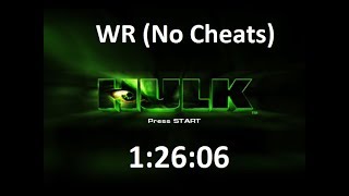 [WR] Hulk (No Cheats) in 1:23:06