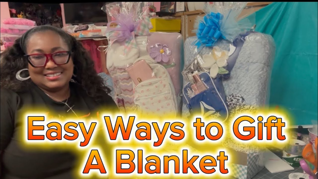 Four Easy Ways to Gift Blankets#easy #diy #gift #holiday 