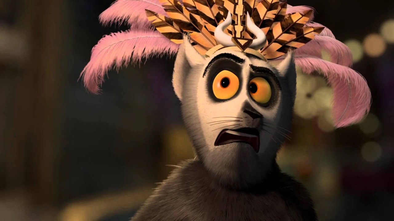 madagaskar 3 King Jullien and Sonya :D The most coolest moment in the cartoon :D :D