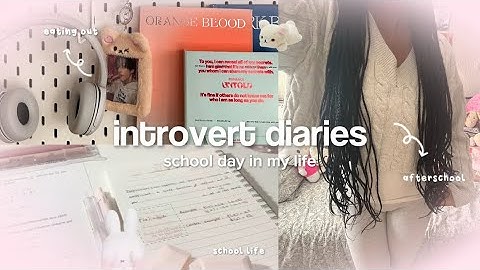 introvert diaries 🍞: school day in my life, morning routine, after school, eating out