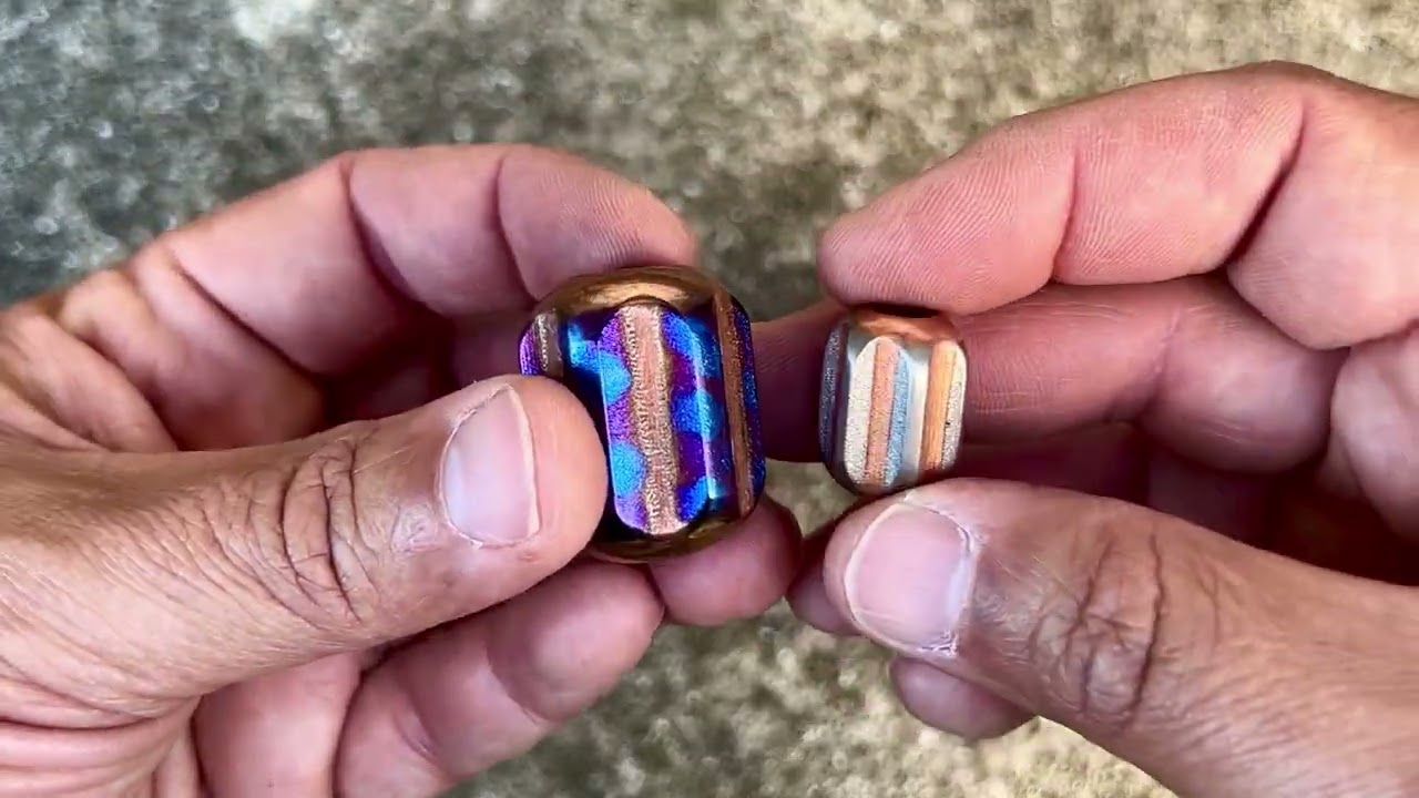 Titanium Copper Lanyard Beads - Ti Survival