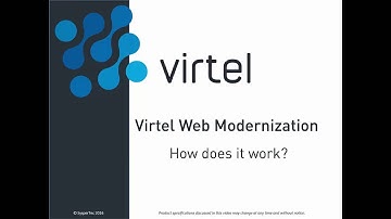 Virtel Web Modernisation - How does it work ?