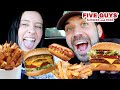 TRYING 'FIVE GUYS' ENTIRE MENU with CARLY!!