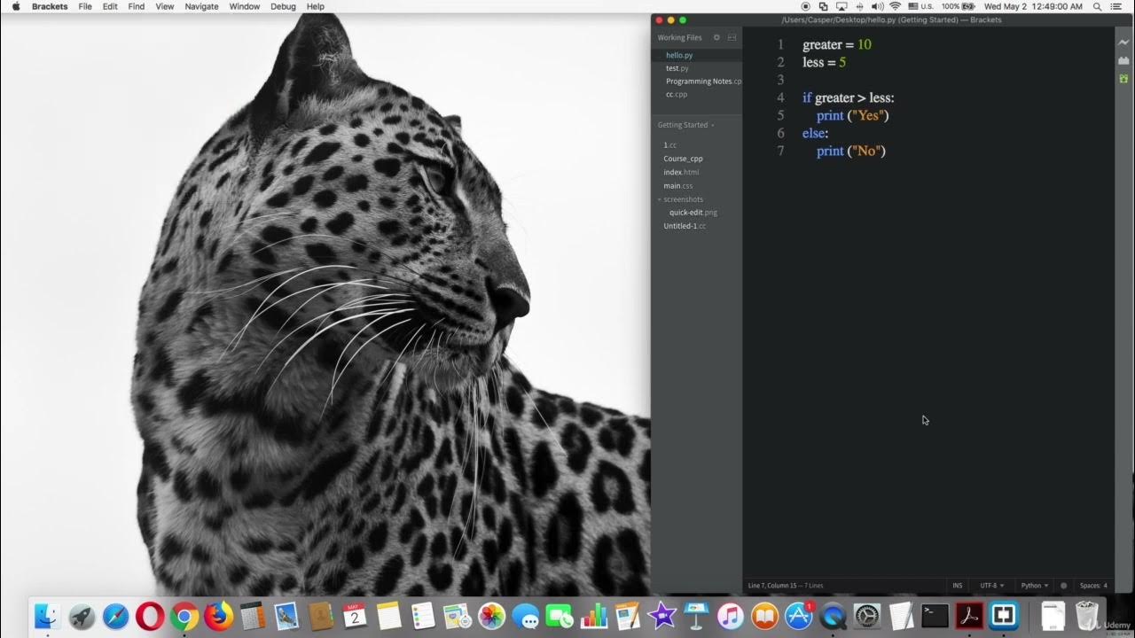39 Greater, less than, and equal operator - Python - YouTube