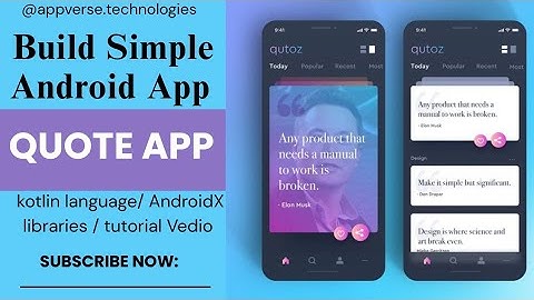 Build a Simple Android Quote App with Kotlin & AndroidX | Step-by-Step Tutorial