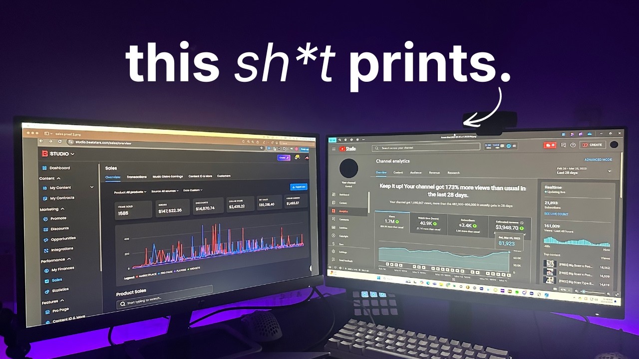 Как зарабатывать 2700 долларов в неделю, размещая биты на YouTube (подробное руководство без лишн...