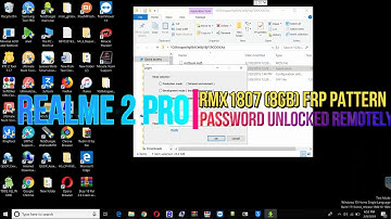 RMX1801 & RMX1801 Realme 2 pro  Flashing Unlock PIN Pattern FRP By Remote
