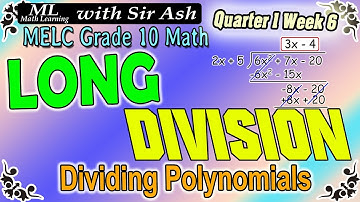 Long Division (Division of Polynomials)
