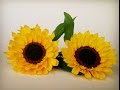 ABC TV | How To Make Sunflower Paper Flower From Crepe Paper - Craft Tutorial