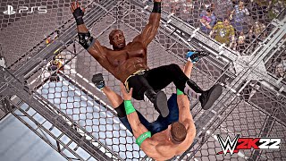 WWE 2K22 - Bobby Lashley vs. John Cena - Hell in a Cell Match For The WWE Championship | PS5™ [4K60]