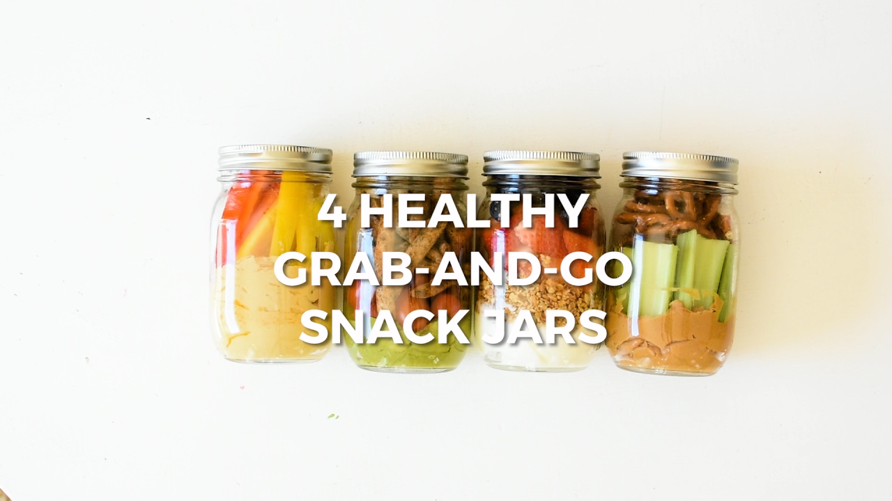 4 Healthy Grab-and-Go Snack Jars 