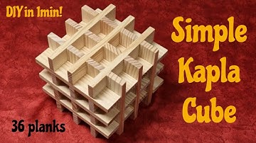 Build Your Own Simple CUBE with Kapla #construction #cube #diy
