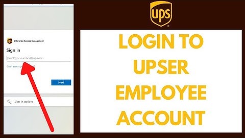 How to Login UPSers Account | UPS Employees Login | Upsers.com