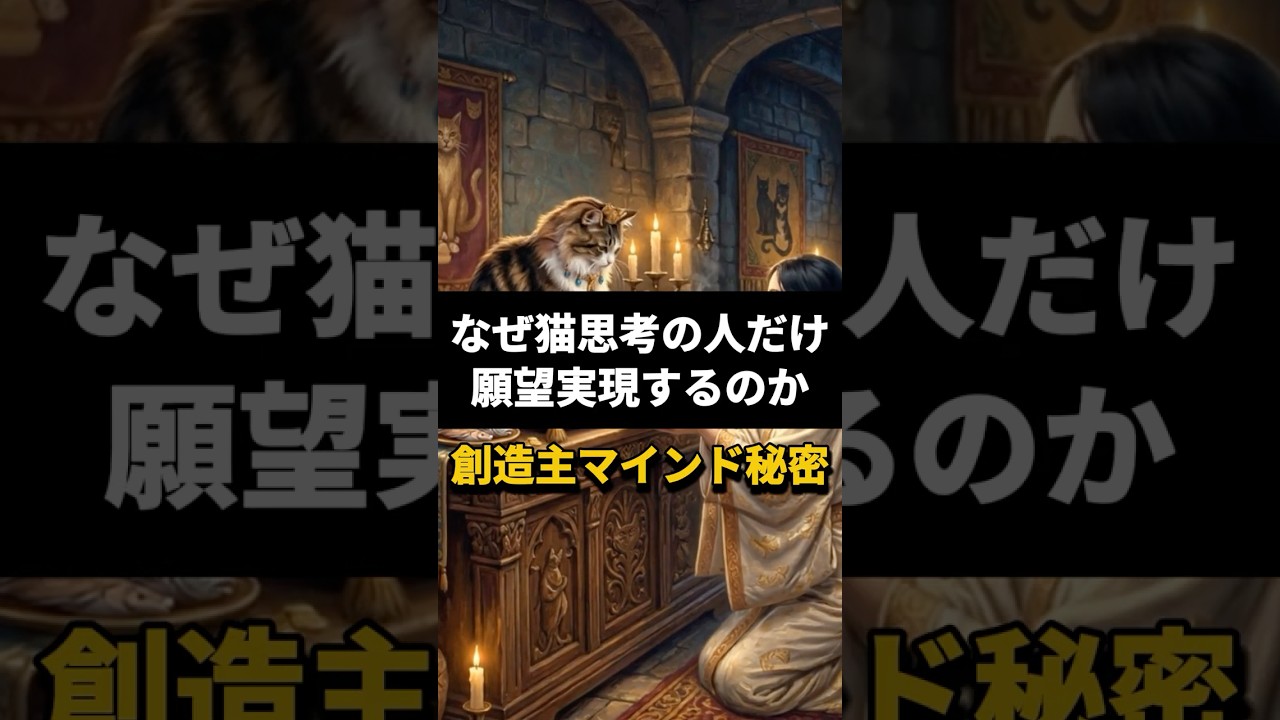 猫思考の人だけ願望実現する秘密!犬思考は卒業! #宇宙意識 #魂の進化