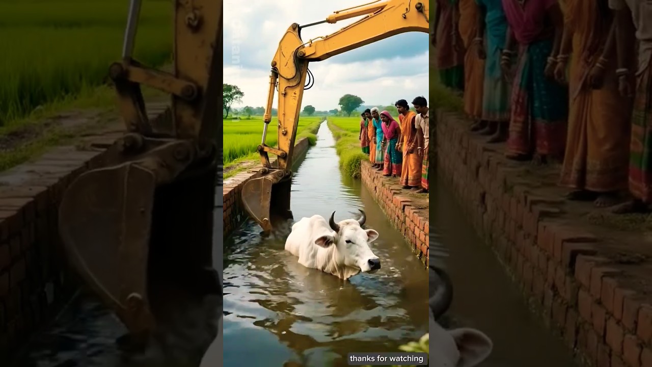 jcb saved cow