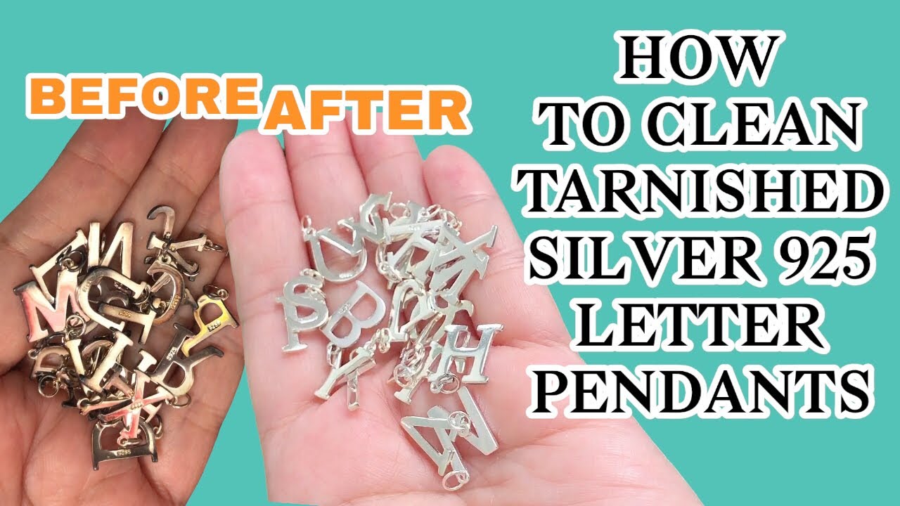 HOW TO CLEAN TARNISHED SILVER 925 PENDANTS YouTube