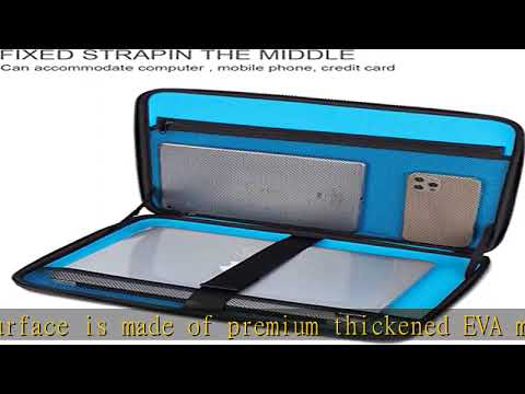 DOMISO 15.6 inch Laptop Sleeve with Handle Shockproof Computer Bag Waterproof EVA Protective Carryi