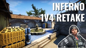 Inferno 1v4 Retake | CS:GO Competitive