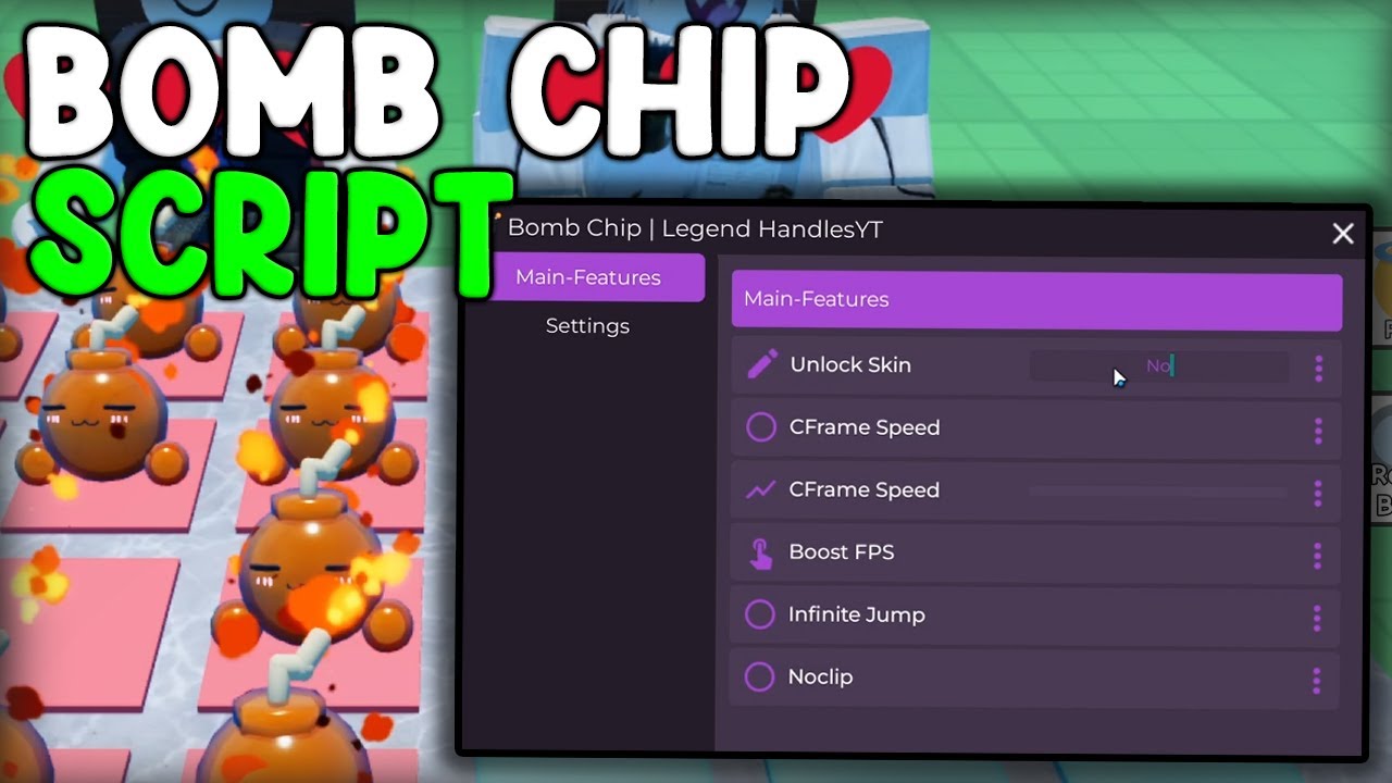 BEST Bomb Chip NEW Script Unlock All Skins Gamepasses Roblox 2026 