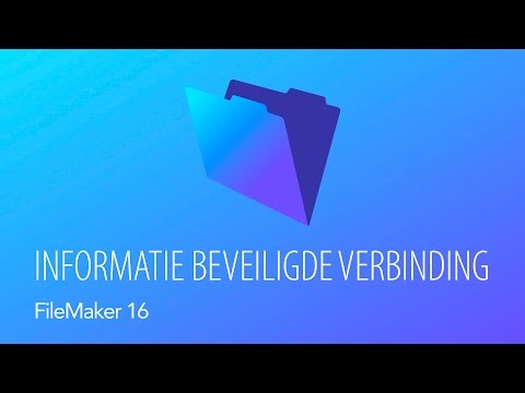 FileMaker Pro 16 - Informatie beveiligde verbinding