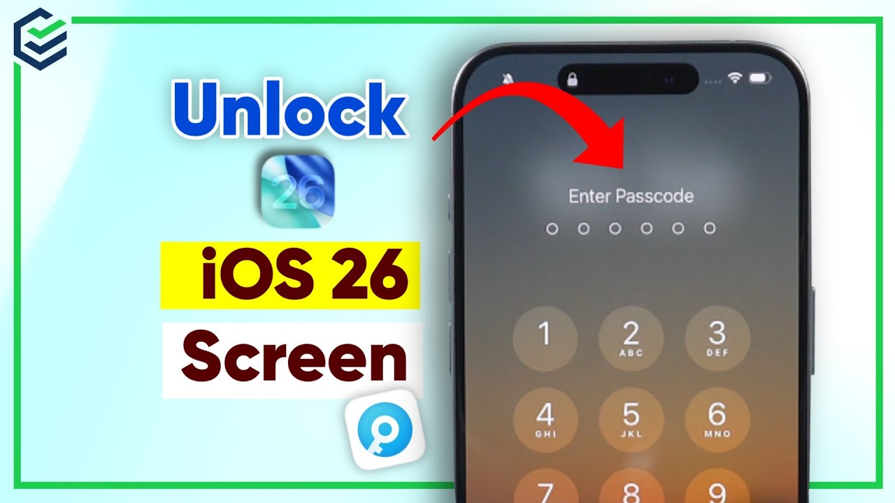 iOS 26 iPhone iPad Unlock Screen without Apple ID Password - YouTube