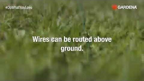 Do you need to bury boundary wire for a GARDENA robotic mower? 🤷‍ - GARDENA robotic lawnmower myths