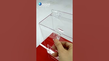 RECHI |Custom Counter Acrylic Display Factory| Clear Acrylic Donation Box