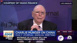 Charlie Munger on US-China tensions, increases investment in China