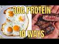 What 30g of Protein Looks Like (Top 10 Foods)