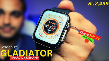 Fire Boltt Gladiator Retail Unit Unboxing & Review || This is Not Look Like *Apple watch Ultra*