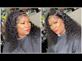 Slay 13 Of 30🖤 | Curly Lace Wig Install with Mousse Baby Hair Method|Ali Grace Hair🖤