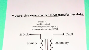 v guard sine wave inverter transformer data