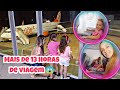 6 horas de vôo | Nossa primeira viagem de avião | ela passou mal 😭