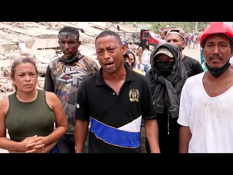 Grief, anger surge in Venezuela as families search quake rubble