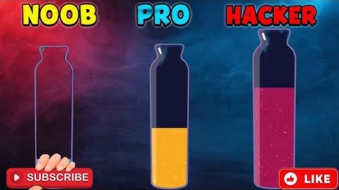 NOOB vs PRO vs HACKER In Balls Sort Puzzle  #ballsortpuzzle #games #mrgames