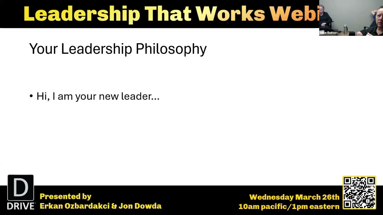 Drive Webinar - Leadership That Works: Build a Strong Shop Team, Improve KPIs & Grow Profitably