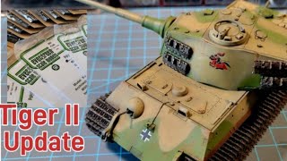 Tiger II tank airbrush painting update. inexpensive hobby supplies #scalemodels #tankmodels screenshot 5
