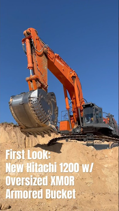 First Look: New Hitachi 1200 Excavator with AMI XMOR Custom Oversized Bucket