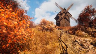 Automne avec une ambiance de moulin à vent - Vent hurlant, moulin à vent et sons d'oiseaux screenshot 2
