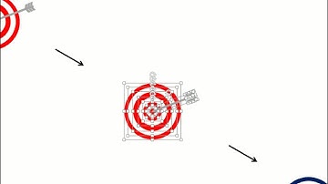 business team with target board for our goals powerpoint slides