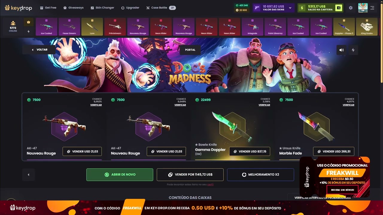 CHEGARAM AS NOVAS CAIXAS ! NO KEYDROP !