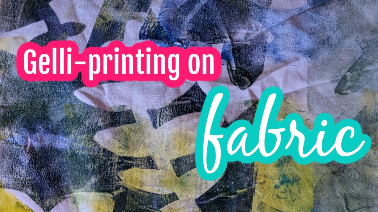 Can You Use Fabric on the Gelli Plate? YES!