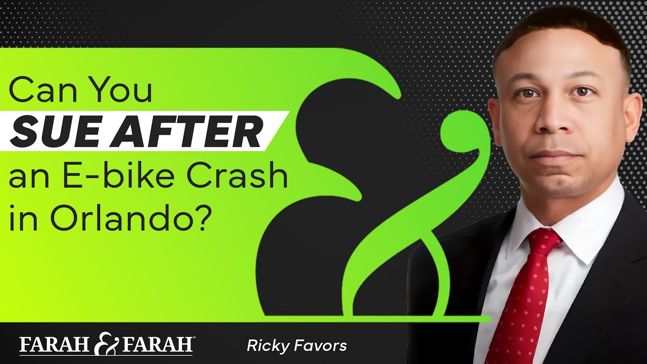 Can You Sue After an E-bike Crash in Orlando? Learn Your Legal Options | Farah & Farah