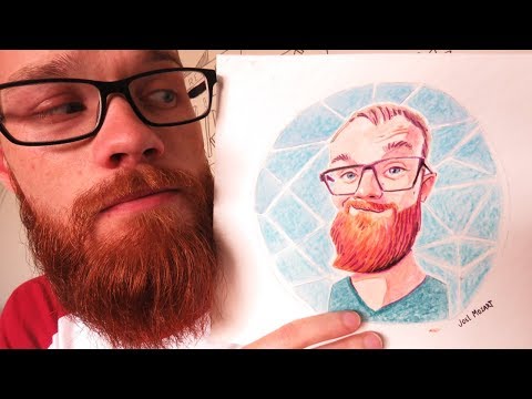 DESENHANDO MINHA CARICATURA! AQUARELA E LÁPIS DE COR