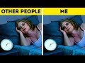 SLEEPING TRICKS YOU NEED TO KNOW || Relatable facts by 5-Minute FUN